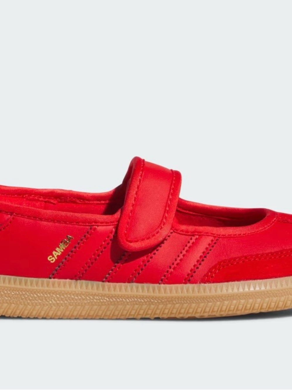 adidas Originals Samba Mary Jane Kids 7 Red Balletcore Sneakers - Picture 6 of 6